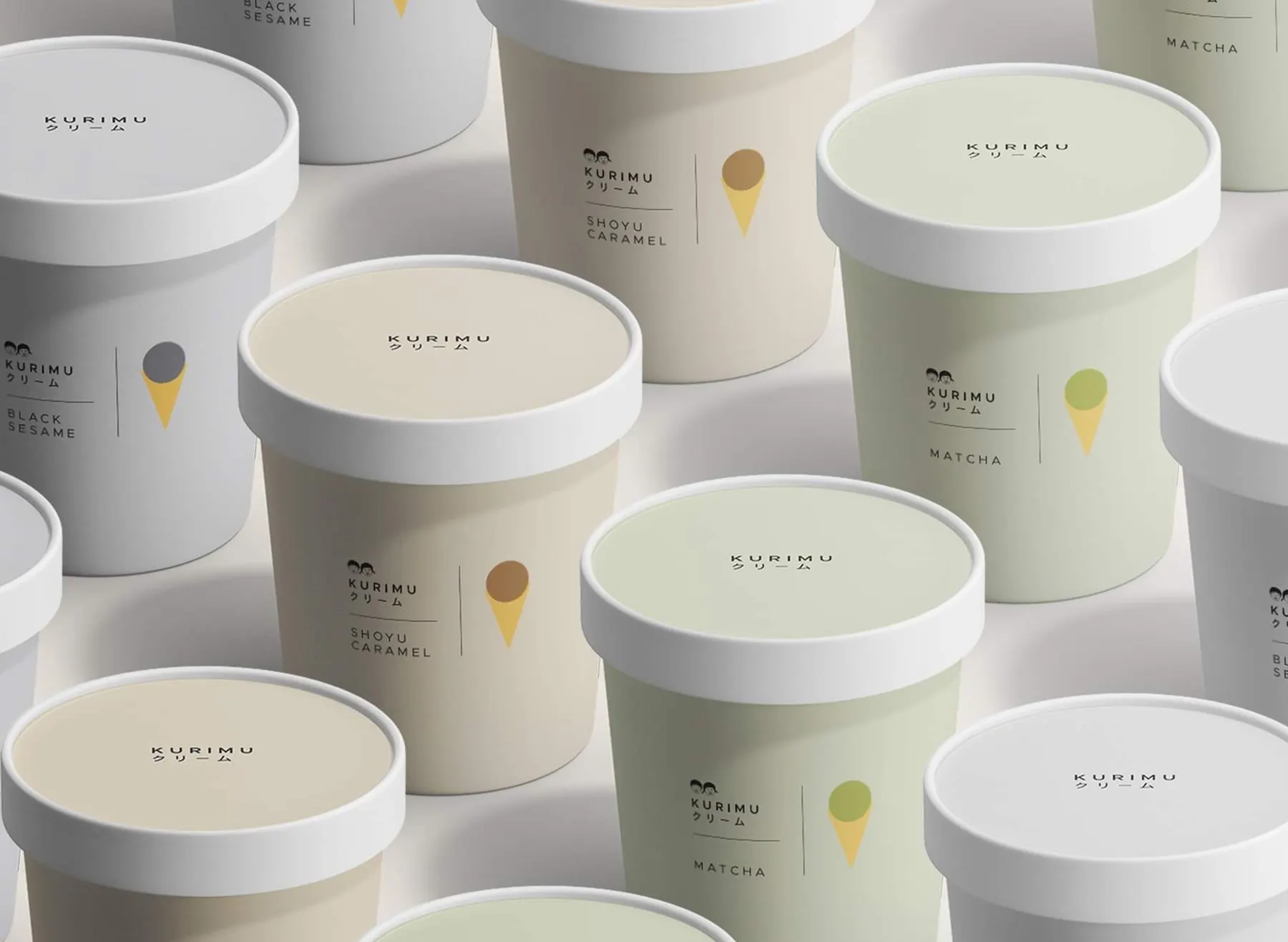 Kurimu pints stacked for wholesale