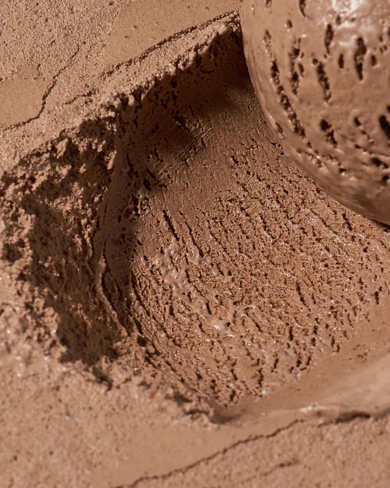Chocolate ice cream churned for Kurimu delivery pints